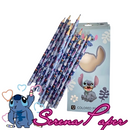 . LÁPIS DE COR STITCH / 12 CORES / PAPELARIA FOFA KAWAII / MATERIAL ESCOLAR